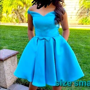 Beautiful Turquoise short formal.